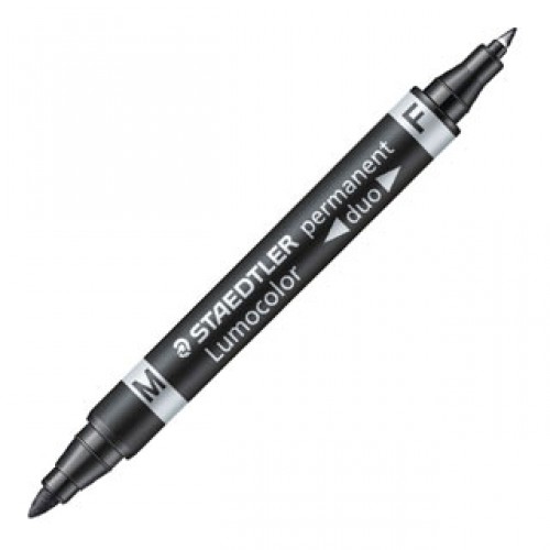 [MESTA0114] Rotulador Staedtler Lumocolor - Doble Punta, Negro [348-9] 