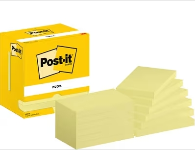 [MO3MM0007 - 030003] Notas adhesivas Post-it – 76×127 mm, amarillo[655] 