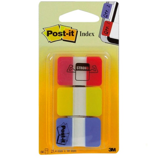 [MO3MM0034 - 030170] Banderitas Post-it – Blíster 3 Colores[686-RYB] 