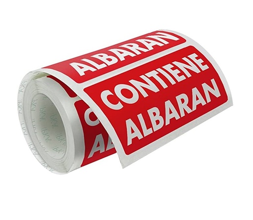 [MOACP00041 - 030462] Rollo 200 etiquetas PKA – “Contiene albarán”[16410] 
