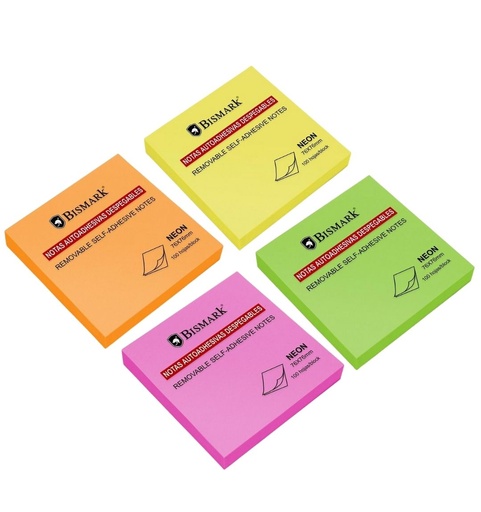 Taco de Notas Adhesivas BISMARK 76 x 76 mm