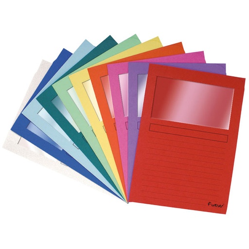 Pack 25 Subcarpetas con ventana Exacompta 120 gr 22x31 cm