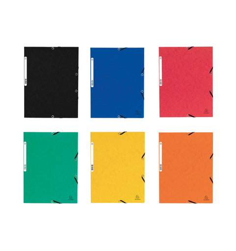 Carpeta A4 con gomas y solapas