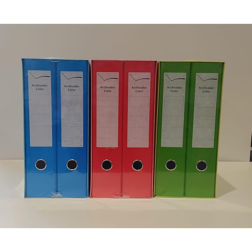 [ADT0026] Módulos de Cartón para 2 Archivadores Fº Lomo 70 mm Colores Surtidos | Ref. R.67690[R.67690] 
