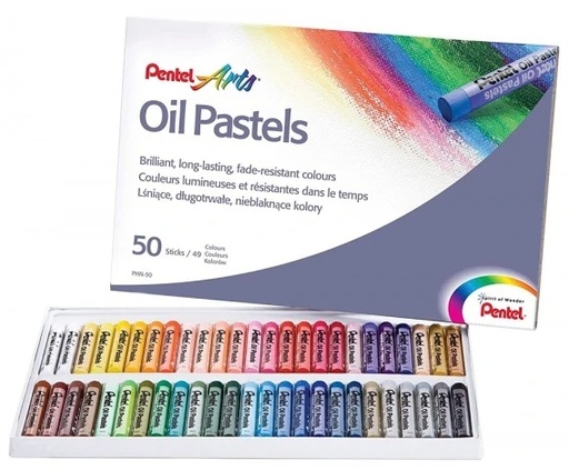 [ADT219379] Ceras pastel de aceite Pentel – caja 50 uds[PHN50U] 