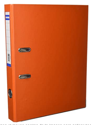 [ADT946648] Archivador folio lomo estrecho 2 anillas 45 mm Definiclas - Naranja[946648] 