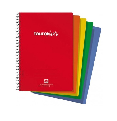 Bloc Folio Tauroplastic – 80H, 90 g, tapa polipropileno