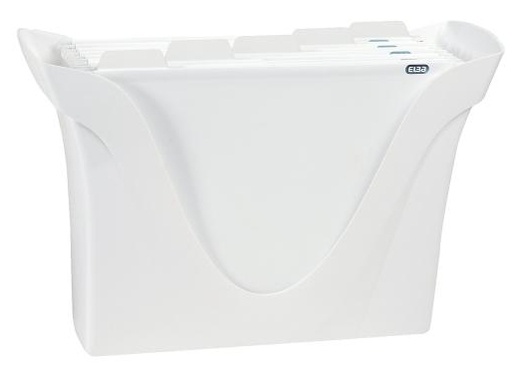 [ADT948285] Bastidor Elba para carpetas colgantes en PP  – blanco, con 5 carpetas[400036623] 