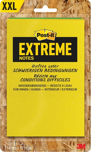 [ADTD1054092] Notas adhesivas Post‑it PQ2 Extreme – 114×171 mm[7100192217-] 