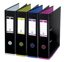 [ADTD5432526] Archivador A4 lomo ancho Elba MyColour – negro, interior de color[100023639] 