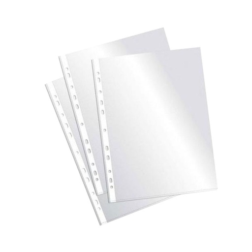 [ARGPL00035] Funda multitaladro folio Grafoplás – 70 micras, cristal, 100 uds*[05570200] 
