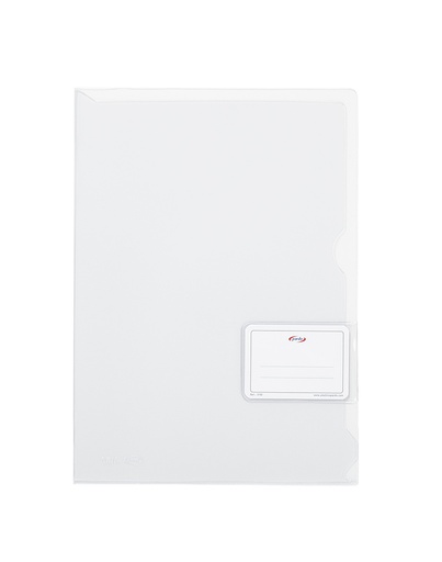 [ARPAR0061] Dosier uñero PVC folio con solapa y tarjetero – translúcido[3150] 
