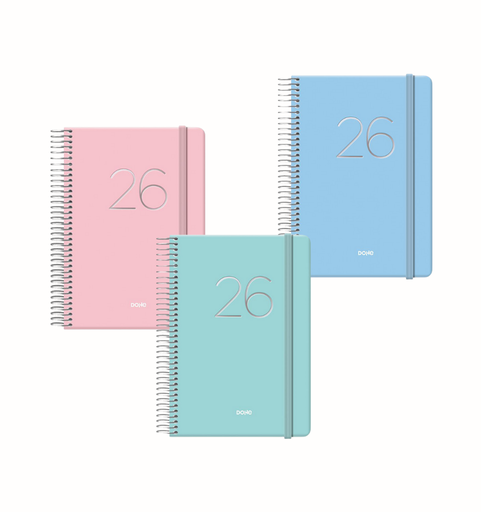 Agenda Anual 2026 Espiral Dohe - Gloss Pastel