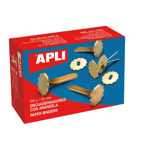 [MEDSV0150] Encuadernadores metálicos 50 mm Apli – caja 100 uds[12288] 
