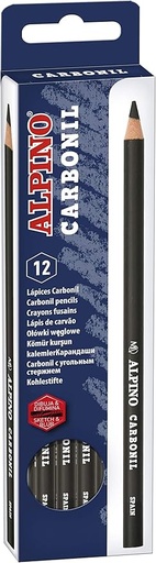 [MEDSV0245] Lápiz Carboncillo Alpino Carbonil (Mina Nº 2) – Para Bocetos y Dibujo – Ref. LE010012[LE010012] 