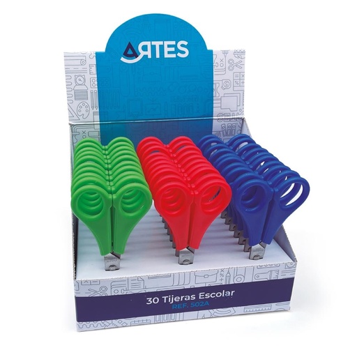 [MEVAR00050 - 017050] Tijera escolar Artes – 13 cm, punta roma[9631] 