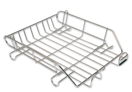 [MOCSR0313] Bandeja sobremesa metálica Q‑Connect – cromada[KF04283] 