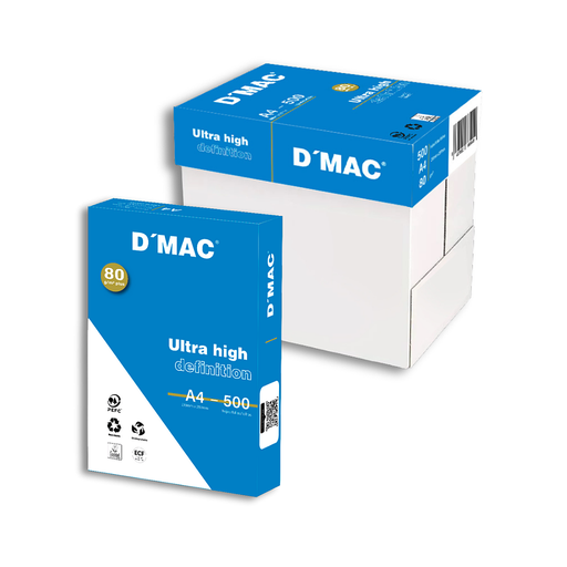 [PFANG0005] Papel multifunción ecológico A4 DMAC – 80 g, C/5 paquetes de 500 H