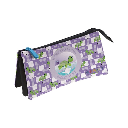 [RGGPL0099] Estuche Portatodo Triple Wise Planet – Diseño Tortuga[37540693] 