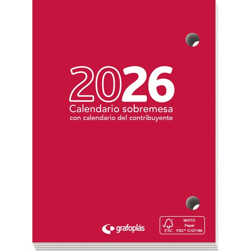 [DGVAR00015] Taco Calendario Año 2026 Grafoplás – Ref. 09121600 [09121600] 