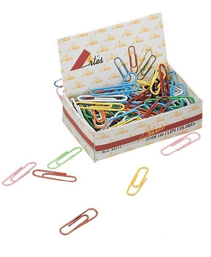 [MODSV00641 - 021560] Clips nº 2 33 mm Artes 40275– colores surtidos, 100 uds[2688] 
