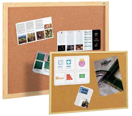 Tablero de corcho Faibo – marco de madera