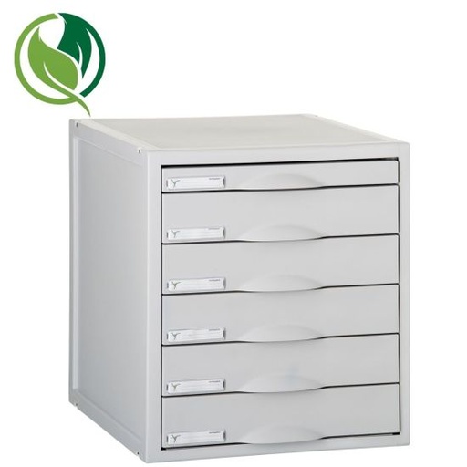 [CMARC0211] Módulo 6 cajones Archivo 2000 Archisystem 8206C GS – gris[8206C GS] 