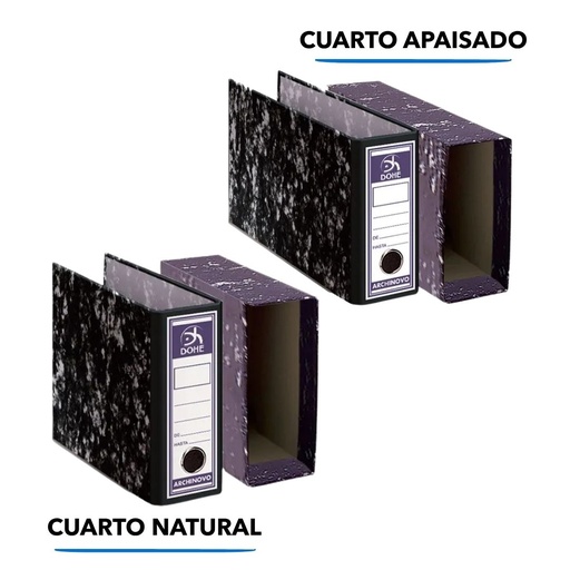 Archivador A-Z Jaspeado Lomo 75mm Dohe – Sin Rado