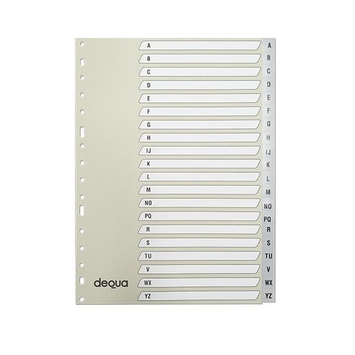 [ARDQA0031 - 041485] Juego Separadores A4 Índice A-Z - Dequa[780408] 