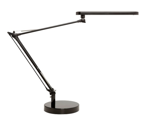 [LANLP0024] Lámpara de escritorio Unilux Mamboled – negra, 5,6 W Led, doble brazo articulado[400033683] 