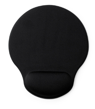 [MOMK0609] Alfombrilla de Ratón con Reposamuñecas - Negro [R.6140] 