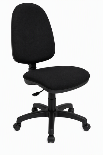 [SALDANA-A-BASIC9] Silla operativa Economy - respaldo alto, contacto permanente, regulable en altura, sin brazos, color negro