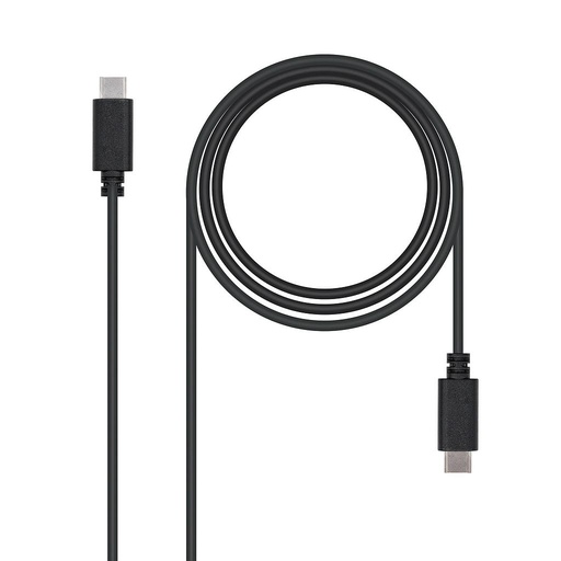 [10.01.2302] Cable USB 2.0 Tipo C a C 3A 2 m Negro (Ref. 10.01.2302) – Conexión rápida y fiable [10.01.2302] 