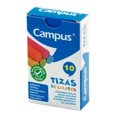 [MEACP14574] Tizas de colores antipolvo colores surtidos – 10 uds[14574 / 630779] 