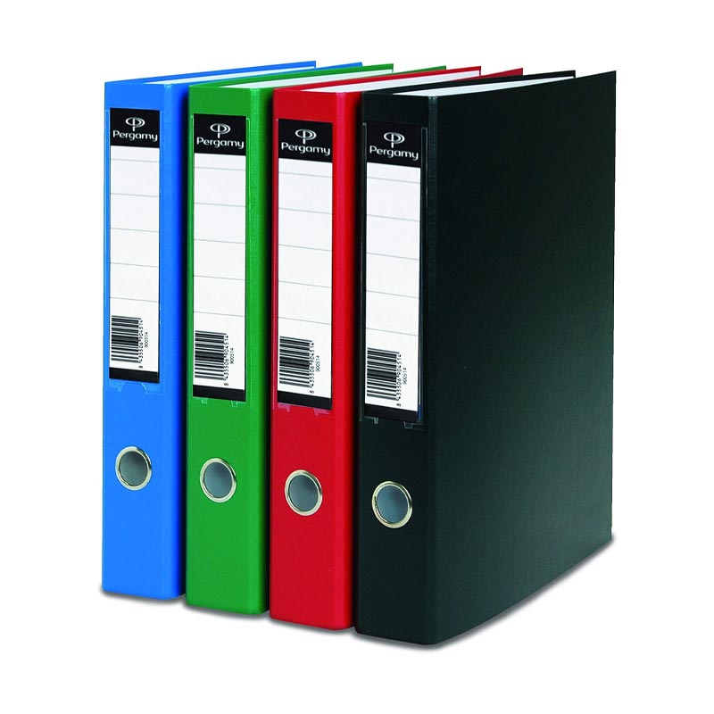 PERGAMY CARPETA CARTON ANILLAS PP/PAPEL A4 2A40 2 ANILLAS 40mm AZUL DEFINICLAS R.900553-T