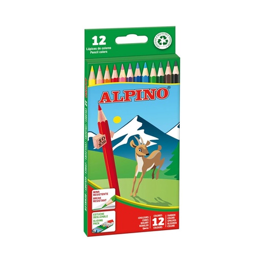 Lápices de colores Alpino – 12 uds