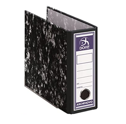 ARCHIVADOR A-Z JASPEADO DOHE LOMO 75mm. SIN RADO CUARTO NATURAL Ref. 09118