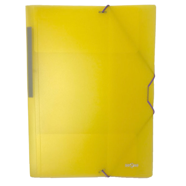 CARPETA POLIPROPILENO FOLIO 3 SOLAPAS Y GOMAS COLOR AMARILLO Ref. 040391