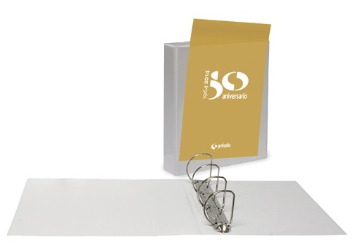 CARPETA CANGURO A4 4A65 CUATRO ANILLAS DE 65mm GRAFOPLAS Ref. 02745570..