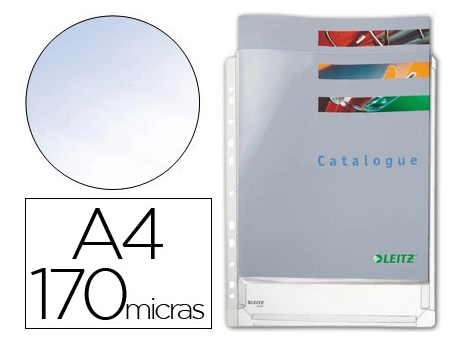 Pack de 5 FUNDAS MULTITALADRO PVC 170mic A4 CON FUELLE 20mm ESSELTE Ref. 47563003