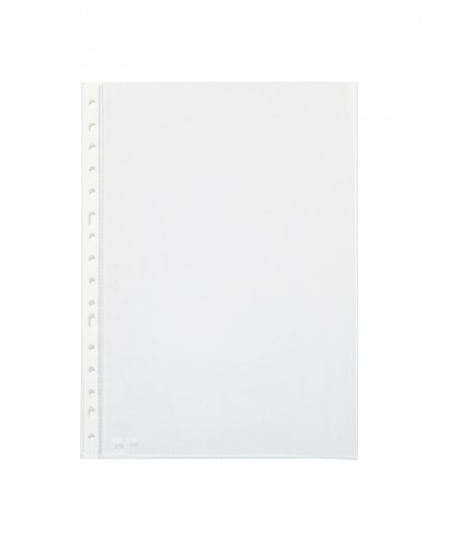 CAJA DE 100 FUNDAS MULTITALADRO CRISTAL A4 80mic PARDO Ref. 6852