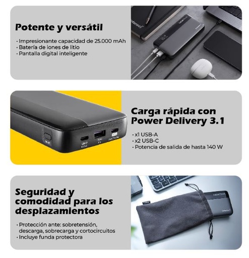 [7350060] Powerbank Intenso HE25000 – 25.000 mAh