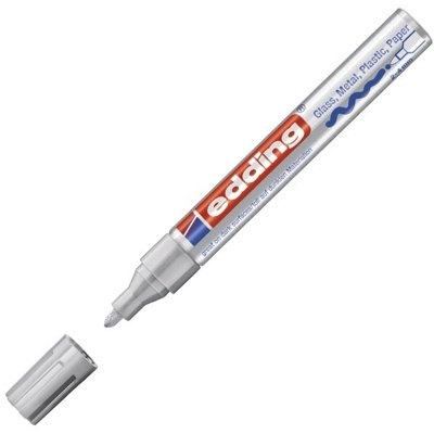 ROTULADOR PERMANENTE 2-4mm EDDING 750-54 PLATA