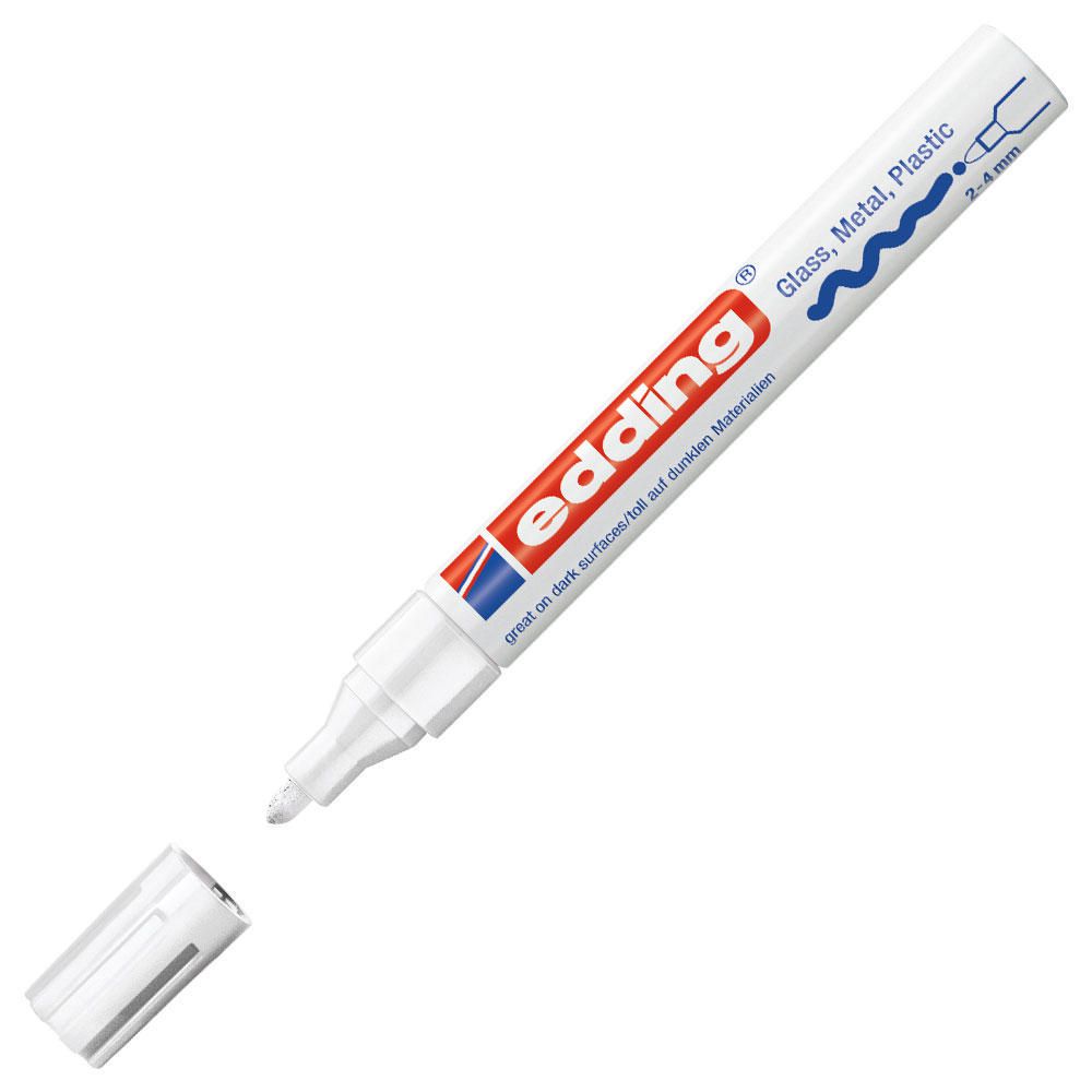 ROTULADOR PERMANENTE TRAZO 1-2mm EDDING 751-49 BLANCO