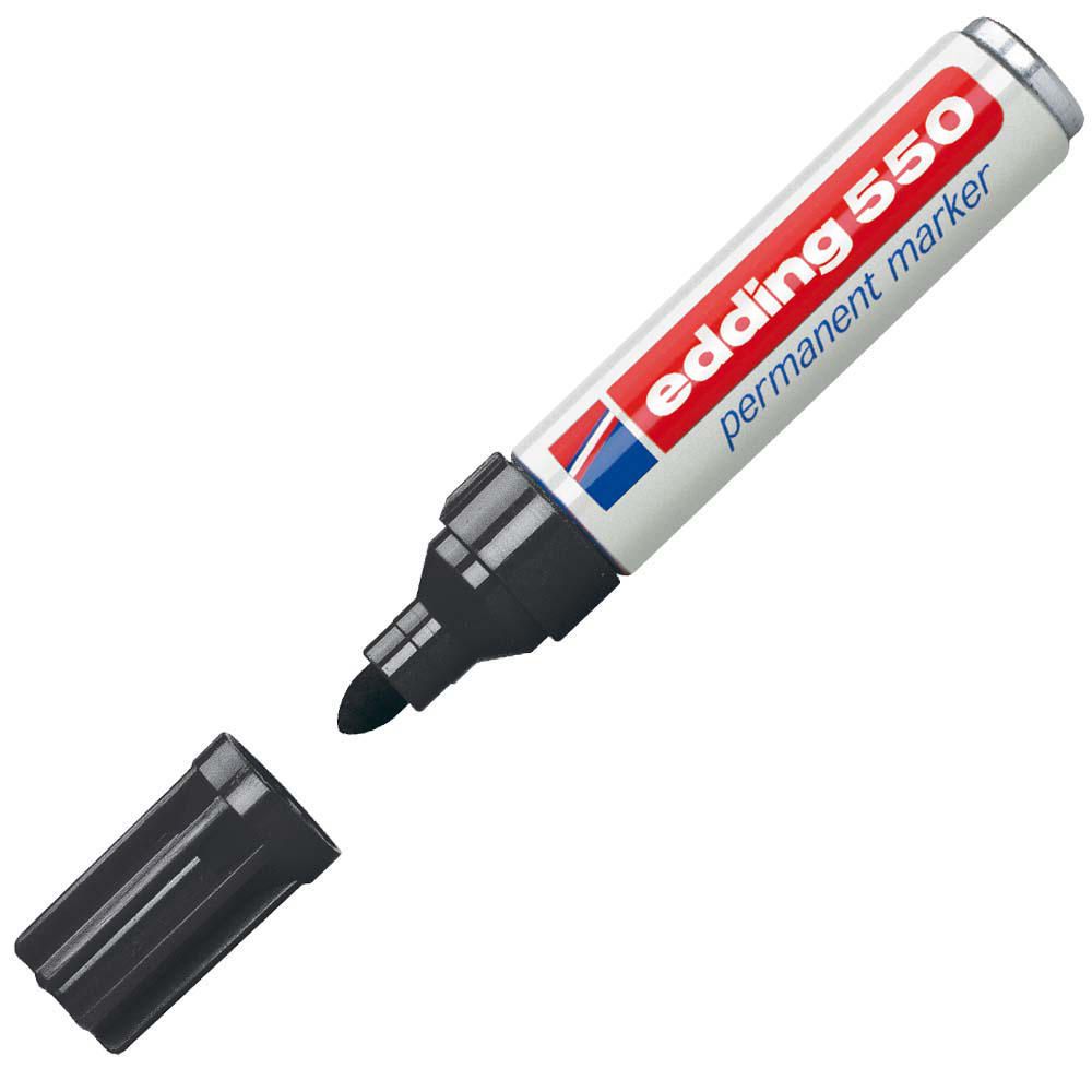 ROTULADOR PERMANENTE 3-4mm EDDING 550-01 NEGRO