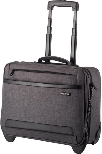 [ADT946943] Lightpack Arkon – Maletín trolley para portátil hasta 15,6'', color gris, profesional y resistente[46134] 