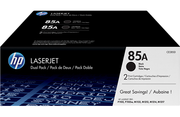 HP CE285AD PACK de 2 TONERS NEGRO HP Nº 85AD
