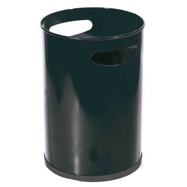PAPELERA METALICA CON ASA 12 LITROS 33x21cm SIE 101 COLOR NEGRO