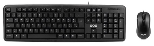 [AIOQO0006] Teclado + ratón con cable USB OQO