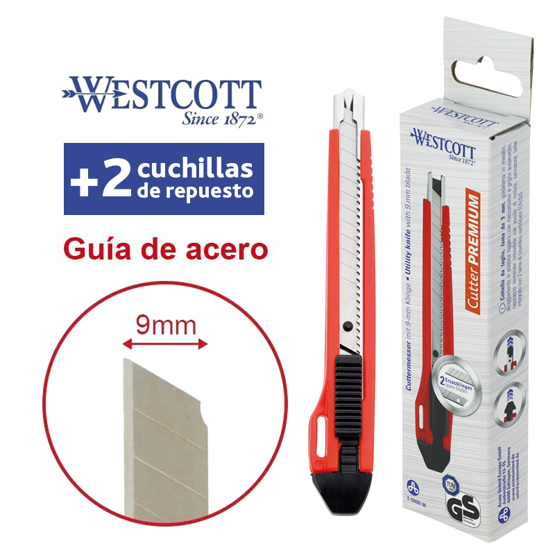 *BAJA* ENVIAR 040433* Cutter pequeño Westcott Premium – 9 mm